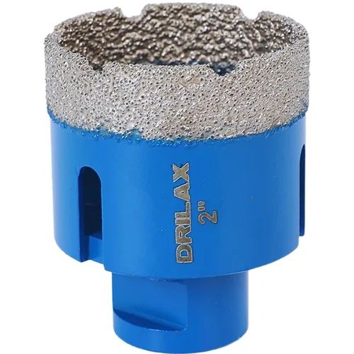 Vista 16 de Drilax Sierra perforadora de diamante de 1-1/2 pulgadas para amoladora angular, rosca de 5/8"-11, hormigón de porcelana de cuarzo de granito