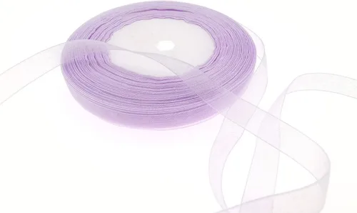 Vista 11 de Dxeud Cinta de organza transparente (negro, 1/2" x 50 yardas)