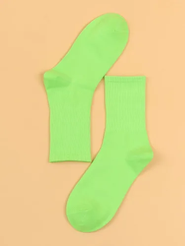 Vista 4 de SHENHE Calcetines deportivos acolchados de punto acanalado para mujer