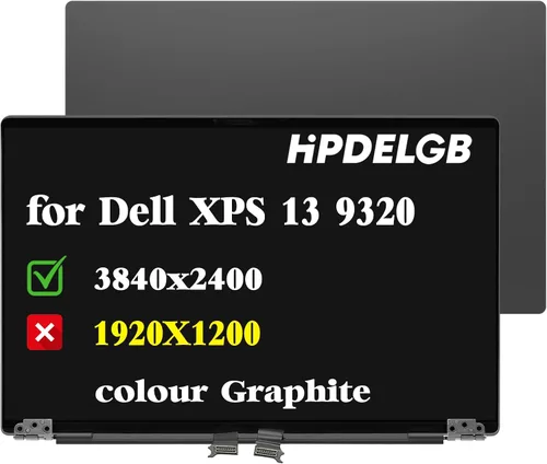 Vista 10 de Reemplazo para Dell XPS 13 Plus 9320 9PG51 09PG51 P151g J87XJ JNM7T 7G0RW 1920x1200 13.4 "LCD no táctil digitalizador Asamblea de pantalla (grafito)