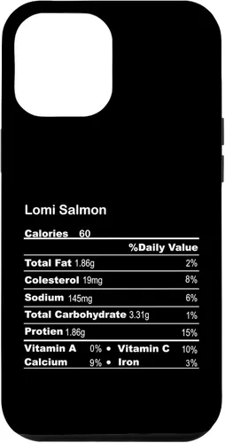 Vista 7 de Funda divertida para iPhone XR Lomi Salmon Acción de Gracias Nutricional