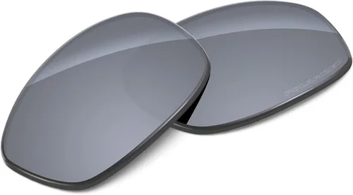 Vista 2 de Tintart Lentes de repuesto compatibles con Oakley Juliet Polycarbonate Polarized Etched-Silver Metallic