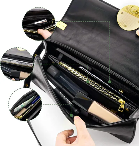 Vista 6 de LOUISDAISY Women's Crossbody Handbags Small Leather Purses for Women,Satchel, Shoulder Bags Crossbody Bags for Women Trendy
