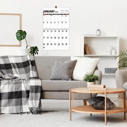 Vista 7 de 2027 Calendar - 2027 Wall Calendar Jan 2027 - Dec 2027, 14.7'' x 23.2'' 2027 Large Wall Calendar, 12 Months Jumbo Large Print 27 Calendar, 14.7'' x