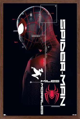 Vista 14 de Trends International Marvel's Spider-Man: Miles Morales - Póster de pared de Miles, 22.375 x 34 pulgadas, versión sin marco