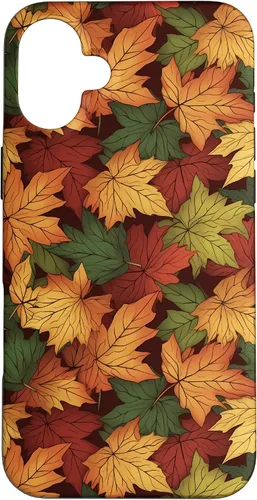 Vista 22 de iPhone 16 Follaje Reunión de hojas de otoño temporada caso
