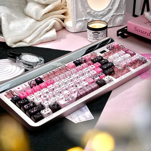 Vista 5 de 26 teclas personalizadas jalea de cristal de las teclas, teclas lindas material de la PC