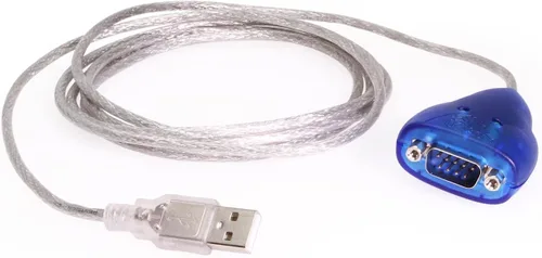 Vista 2 de USBGear® Adaptador USB a serie RS232, cable USB a DB9 de 6 pies con LED de estado, chip FTDI, compatible con multiplataforma