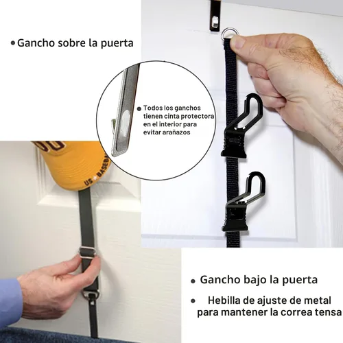 Vista 3 de Perfect Curve Estante para gorras Organizador de sombreros sobre la puerta Nueve ganchos con capacidad para 9-18 tapas Estante para gorras