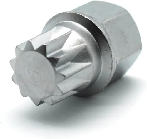 Vista 21 de TMAX Abc0/10Pt Bloqueo de rueda Lugnut antirrobo Tuerca Tornillo Eliminación de llave Socket S3057 para Vw Audi