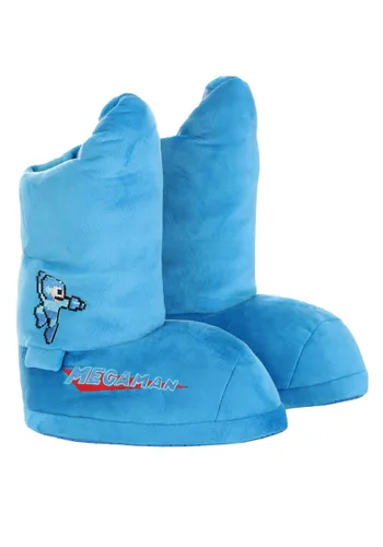 Vista 6 de Pantuflas de Disfraz Adulto de Mega Man Multicolor
