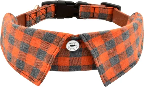 Vista 11 de Collar de algodón para perro con corbatín, cómodo y ajustable con bonito diseño de solapa, para mascotas pequeñas, medianas y grandes
