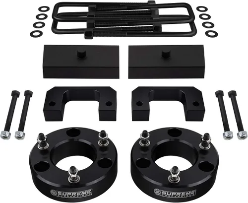 Vista 20 de Kit de elevación completa para Chevrolet Silverado & GMC Sierra 1500 2007-2020, separadores de puntales de elevación delantera, bloques cónicos
