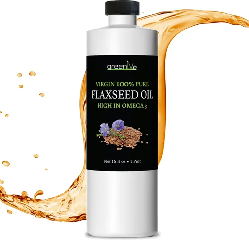 Vista 12 de GreenIVe Aceite de semilla de lino 100% puro prensado en frío, cultivado en Estados Unidos, alto contenido vegano de ácidos grasos Omega 3 6 9