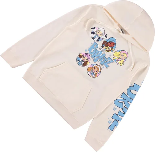 Vista 6 de Bratz Sudadera con capucha para mujer, diseño vintage de los años 90 de Yasmin, Cloe, Jade y Sasha