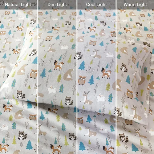 Vista 236 de Sleep Philosophy - True North - Juego de sábanas de franela, 100% de algodón, cómodo, bonito y muy suave, con bolsillo elástico que se adapta a