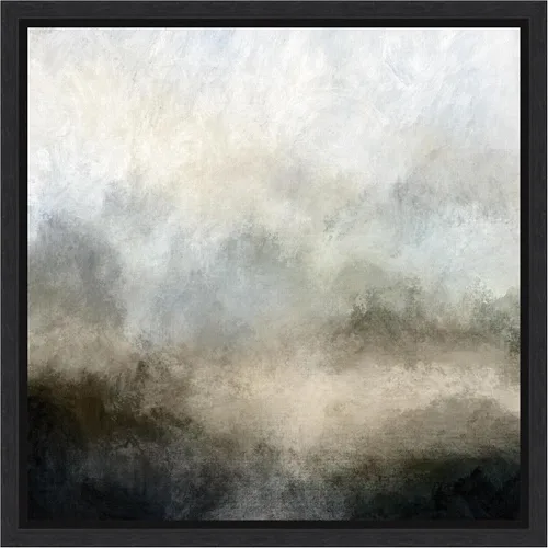 Vista 9 de Amanti Art Dan Hobday - Lienzo enmarcado para pared, 16 x 16 pulgadas, niebla de lago por Dan Hobday, lienzo enmarcado para pared, arte abstracto