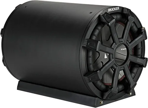 Vista 4 de KICKER 46CWTB104 TB10 - Caja de subwoofer resistente a la intemperie de 10 pulgadas con radiador pasivo, 4 ohmios, 400 W