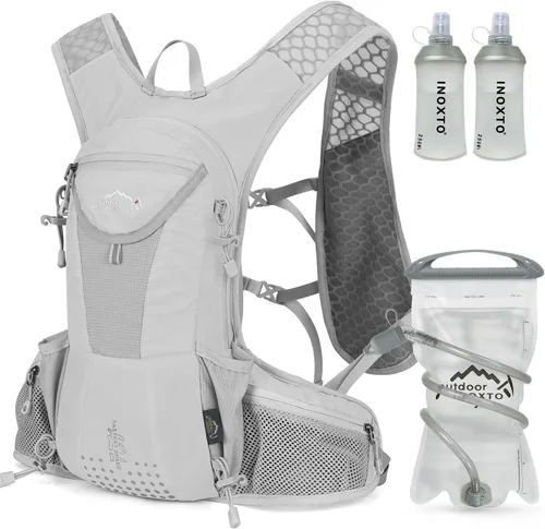 Vista 7 de IX INOXTO Hydration Pack Backpack, Lightweight Water Backpack with 2L Hydration Bladder Daypack for Men Women,Running Hydration Vest for Trail Todo