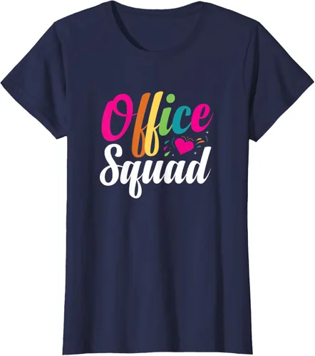 Vista 25 de Oficina escuadra administrativa asistente escuela secretario regalo camiseta Negro