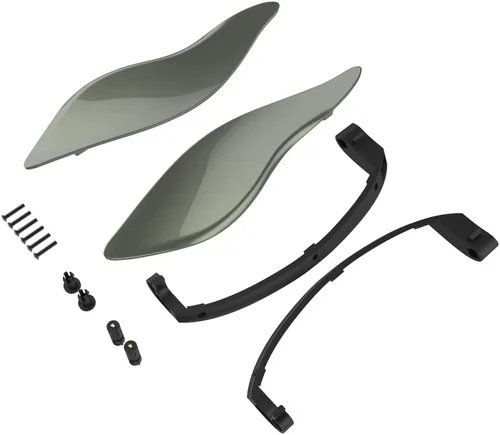 Vista 85 de Moto Onfire Deflectores de aire para motocicleta Whisky ámbar con carenado de murciélago para Electra Glide '14 y más tarde (2 piezas)