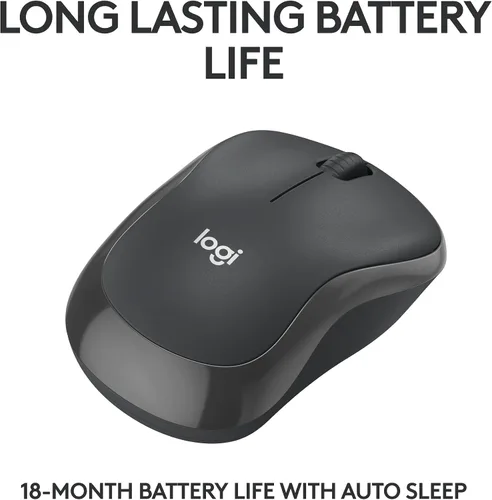 Vista 4 de Logitech M240 - Ratón Bluetooth silencioso, inalámbrico, compacto, portátil, seguimiento suave, batería de 18 meses, para Windows, macOS, ChromeOS