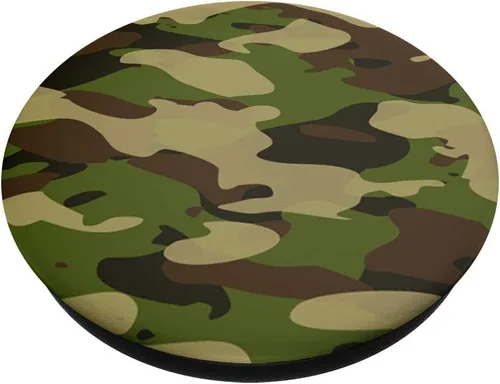 Vista 2 de Cameo militar camuflaje militar caza PopSockets agarre y soporte para teléfonos y tabletas