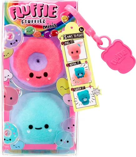 Vista 5 de Fluffie Stuffiez Donut & Round Candy Minis Característica coleccionable – Sorpresa Reveal Unboxing Suave y Squishable Táctil Play Fidget DIY