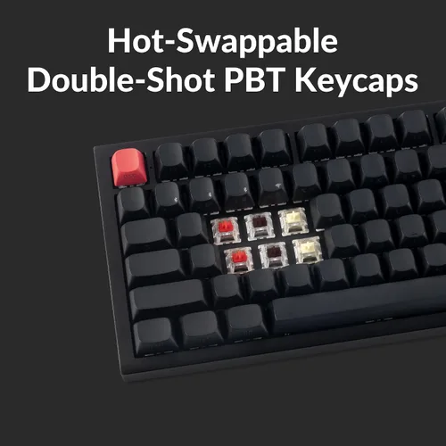 Vista 4 de Keychron Q6 Max QMKLAUNCHER Teclado mecánico personalizado con cable inalámbrico Bluetooth2.4 GHzUSB-C, perilla programable de tamaño completo