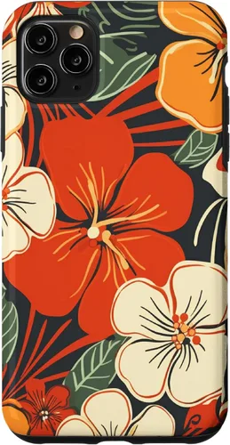 Vista 13 de Puakenikeni Flower Watercolor Floral Pattern Case for iPhone 17