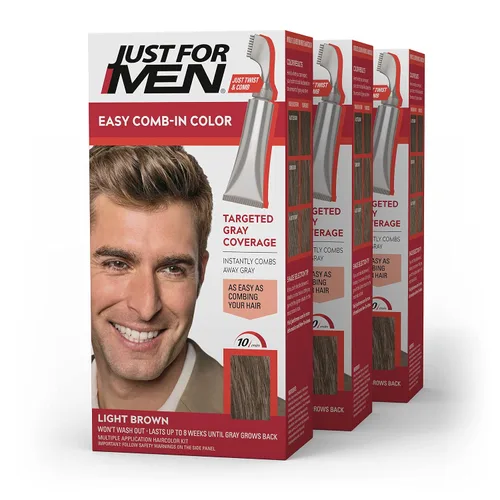 Vista 12 de Solo para hombres Auto Stop, tintura química para el cabello, 1, Dark Blond and Light Brown