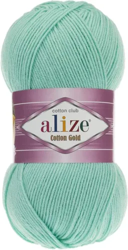 Vista 28 de 55% algodón 45% acrílico Alize Cotton Gold Yarn 1 madeja/bola 3.53 oz 360 yardas (1-crema)