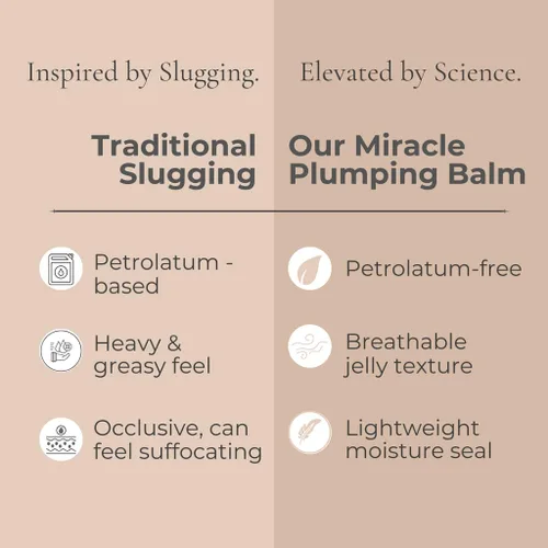 Vista 7 de Consult Beaute Volumagen Miracle Plumping Balm para lentear, tratamiento nutritivo de humedad facial durante la noche, reparación de barrera