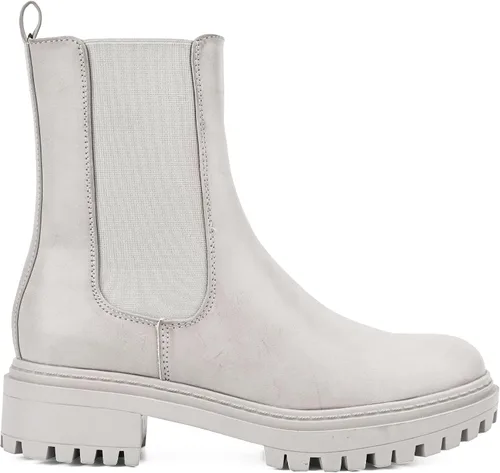 Vista 2 de Botas altas de moda hasta el tobillo grueso con plataforma a media pantorrilla para mujer (WANTED1)
