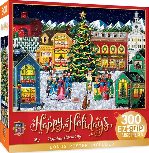 Vista 15 de MasterPieces Rompecabezas de Navidad EZ Grip de 300 piezas - Away in a Manger - 18 x 24 pulgadas