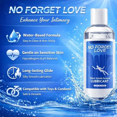 Vista 7 de Lubricante personal a base de agua para hombres y mujeres Gel íntimo suave, duradero y no pegajoso Seguro con preservativos, compatible