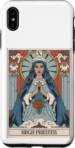 Vista 7 de Funda gráfica espiritual mística para iPhone 15 The Highest Priestess Tarot Card