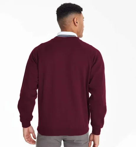 Vista 8 de Colorsure - Sudadera con cuello en V para hombre
