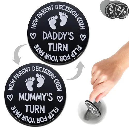 Vista 7 de Regalos para baby shower, fichas de decisión para padres para nueva mamá y papá, divertidos regalos para nuevos bebés, regalos para nuevas madres