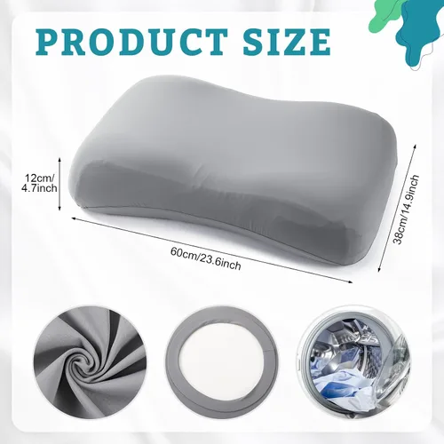 Vista 2 de Mindsoft Funda de almohada cervical para dormir refrescante (solo funda de almohada), funda de almohada fría transpirable para personas que duermen