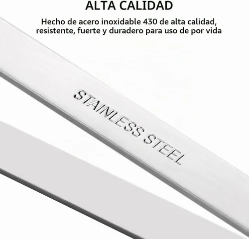 Vista 3 de 2 pinzas de hueso de pescado, pinzas planas e inclinadas de acero inoxidable para quitar alicates (4.6 pulgadas)