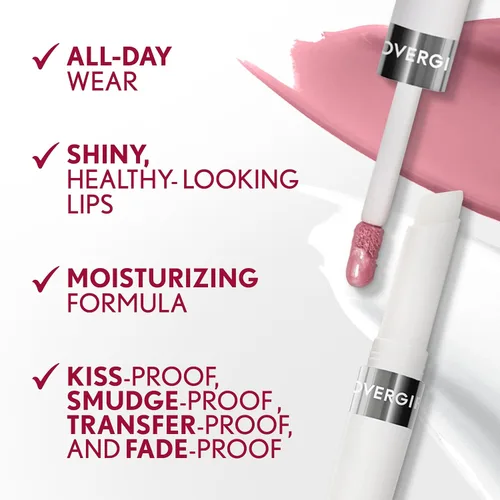 Vista 4 de COVERGIRL Outlast - Color de labios para todo el día con capa superior, 005 All-Star