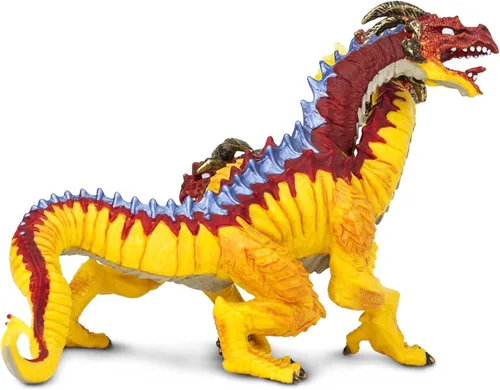 Vista 7 de Safari Ltd. Figura de dragón de fuego – Figura detallada de modelo de 8.5 pulgadas de color vibrante, juguete educativo de fantasía para niños