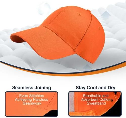 Vista 2 de Decentech Gorra de béisbol personalizada bordada Logo Texto delantero y trasero personalizado Sombrero
