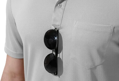 Vista 6 de Camisas polo de manga corta con cuello y bolsillo para hombre