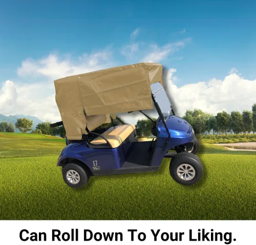 Vista 4 de Formosa® Premium - Parasol para carrito de golf - Mantente fresco en el campo Paneles ajustables Protección UV Fácil instalación