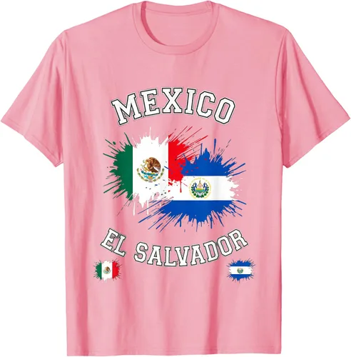 Vista 110 de Camiseta de recuerdo de la bandera vintage de El Salvador de México