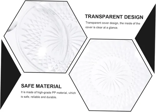 Vista 8 de UPKOCH Soporte transparente para tartas de polipropileno con tapa, tapa de cúpula, 12 "x 12