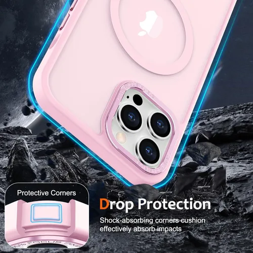 Vista 117 de Anuck - Funda magnética para iPhone 11 compatible con MagSafe, carcasa trasera mate translúcida dura, borde de TPU, delgada, resistente a impactos
