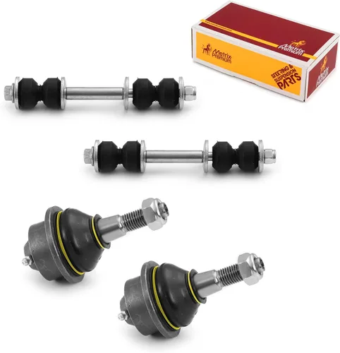 Vista 180 de Metrix Premium Chassis Parts - Juego de 4 piezas de articulación de rótula superior y barra estabilizadora delantera para Ford Ranger RWD 1998-2011